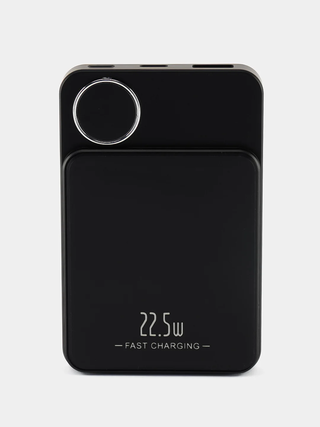 Черный power bank 5000mAh беспроводная зарядка MagSafe  для iPhone, быстрая зарядка 22.5W