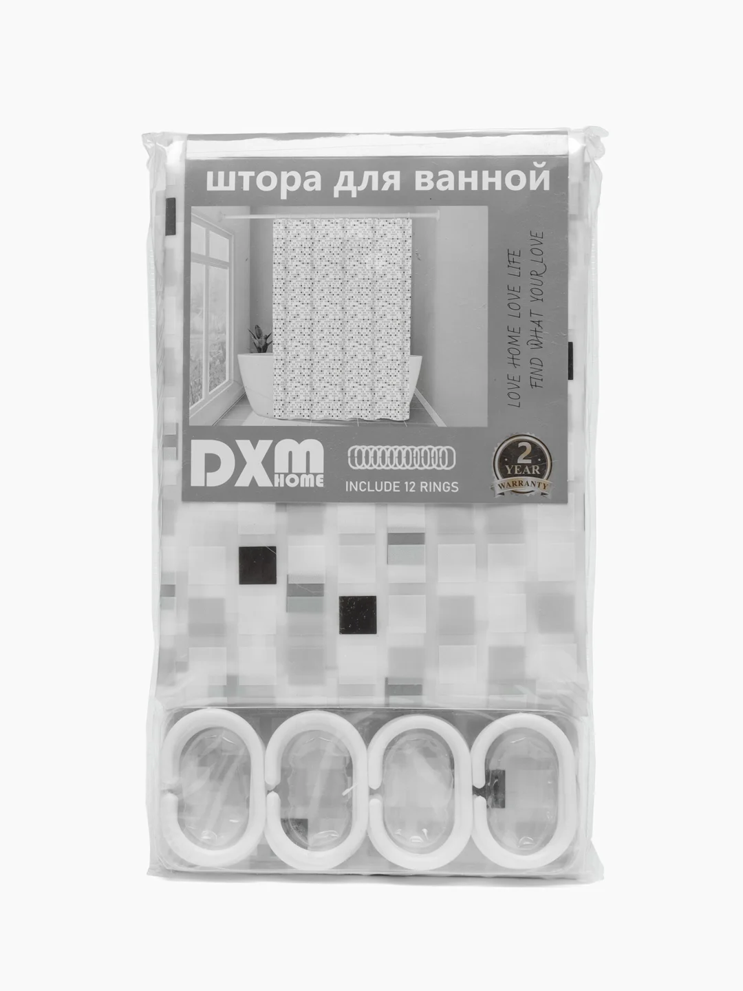 Серебряный шторка для ванной комнаты, 180х180см