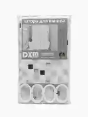 Серебряный шторка для ванной комнаты, 180х180см