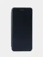 Темно-синий чехол-книжка для Samsung Galaxy A22 4G, M32 с визитницей / отделом для карточки