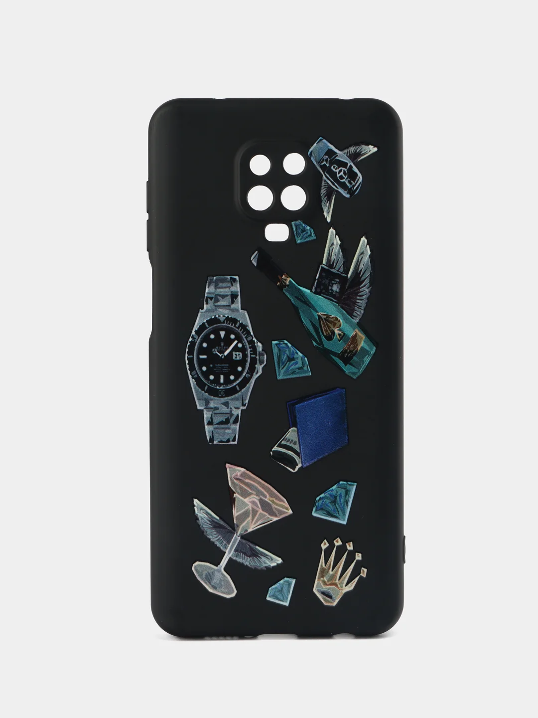 Черный чехол силиконовый для Xiaomi Poco M3, Poco X3 Pro, 9A, 9C, Note 8 Pro, Note 9, Note 9 Pro