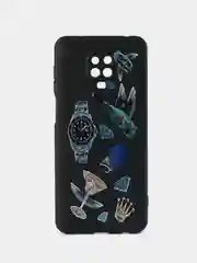 Черный чехол силиконовый для Xiaomi Poco M3, Poco X3 Pro, 9A, 9C, Note 8 Pro, Note 9, Note 9 Pro