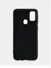 Белый чехол силиконовый для Samsung A50, A51 4G, M21 с цветным 3D принтом и микрофиброй