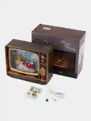 Бирюзовый новогодний светильник, новогодний фонарик