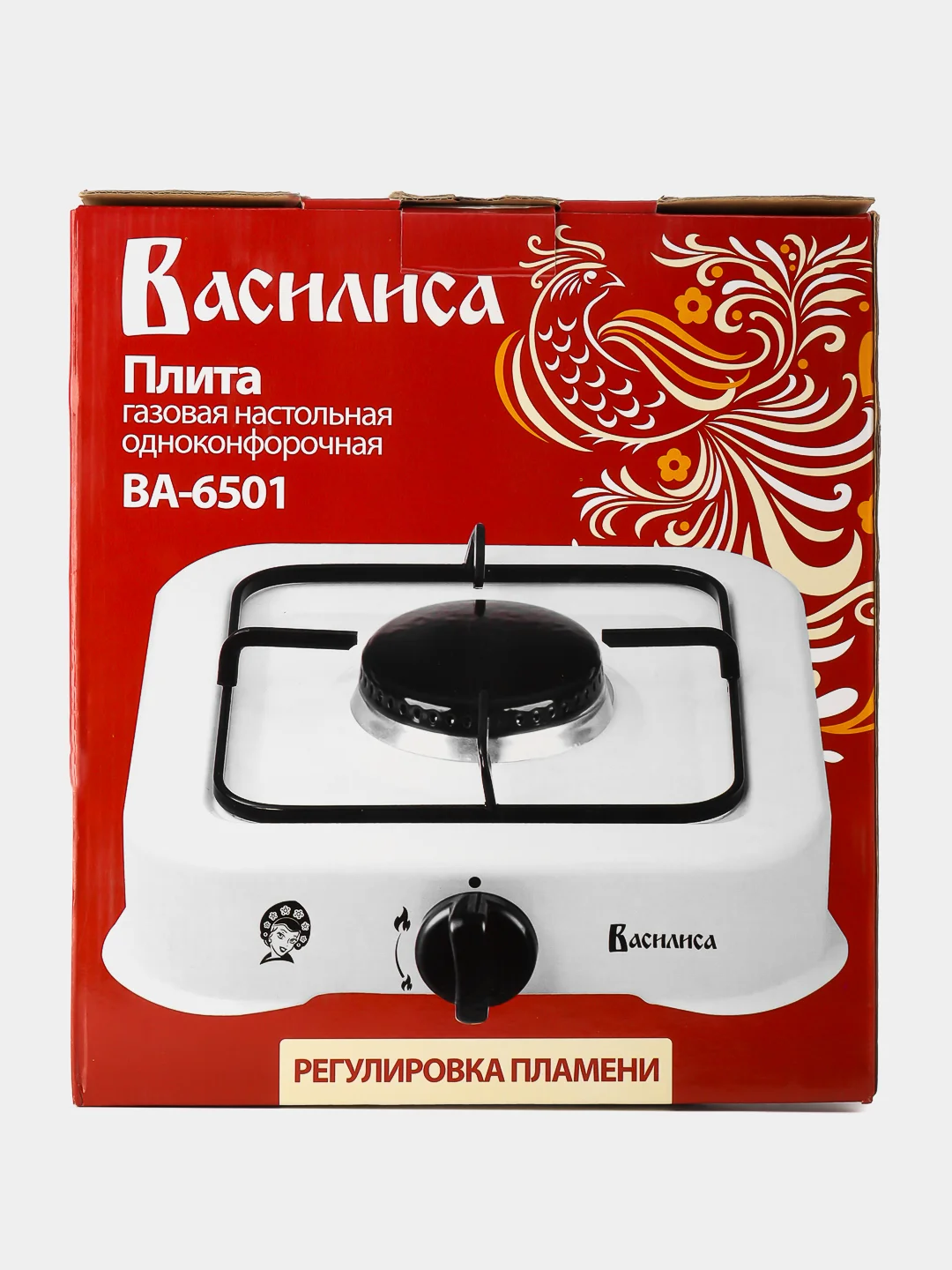 Газовая плитка настольная, 1 конфорка "ВАСИЛИСА" ВА-6501