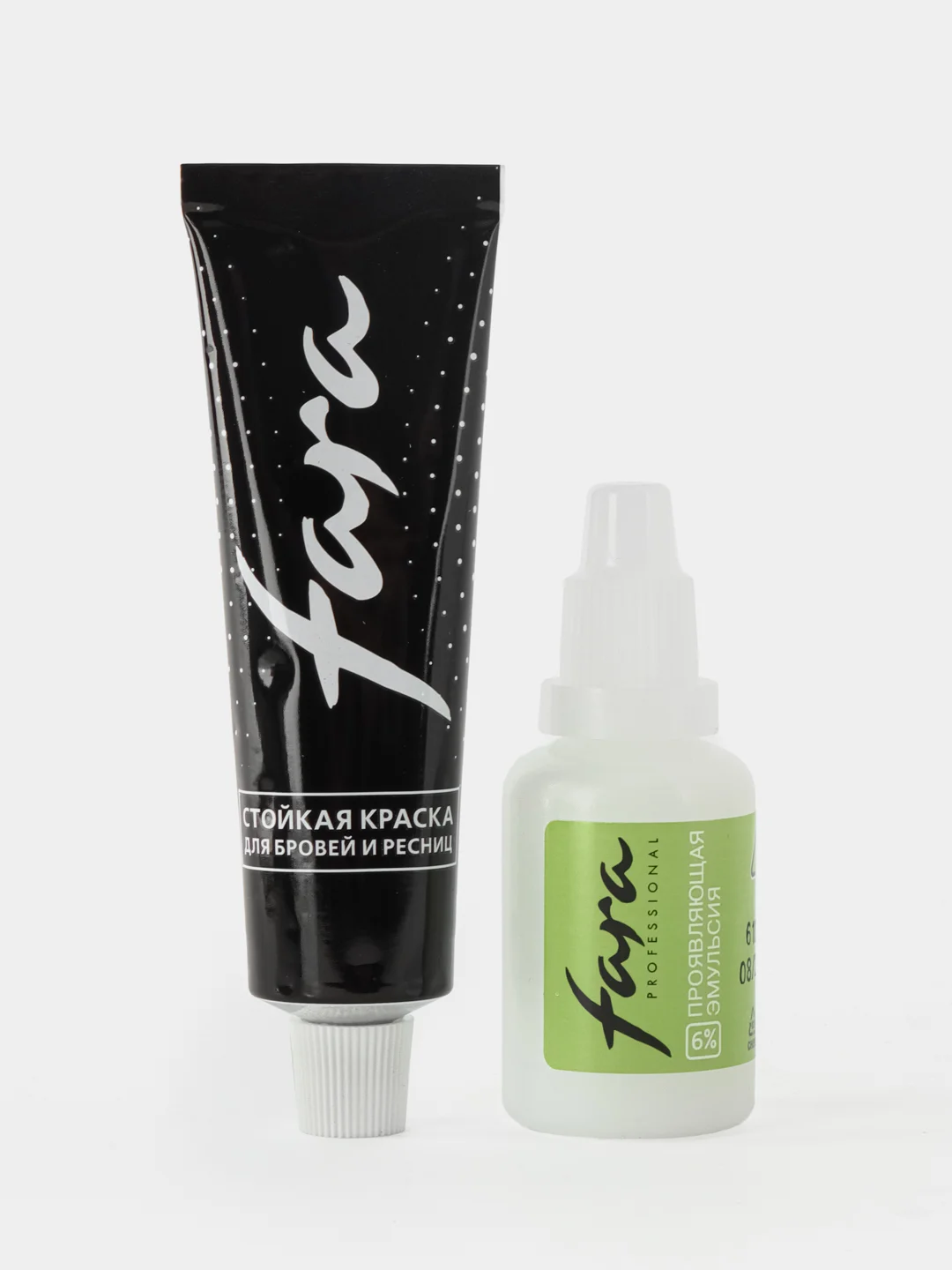 Стойкая крем-краска для бровей и ресниц Fara 1.0 BLACK