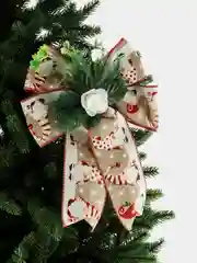 Белый елочные украшения, новогодние украшения, Банты большие на елку