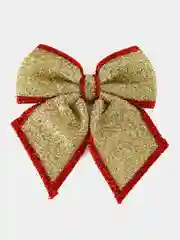 Золотой елочные украшения, новогодние украшения, Банты большие на елку
