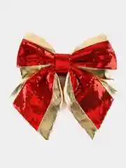 Алый елочные украшения, новогодние украшения, Банты большие на елку