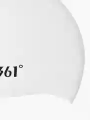 Белый 361 Шапочка для плавания, бассейна, профессиональная, силиконовая, тканевая