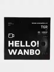 Черный портативный проектор Wanbo Projector T6R Max Android 9.0, Wi-Fi, Bluetooth, 16 Гб + 1 Гб