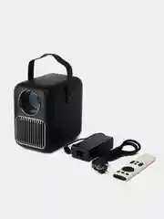 Черный портативный проектор Wanbo Projector T6R Max Android 9.0, Wi-Fi, Bluetooth, 16 Гб + 1 Гб