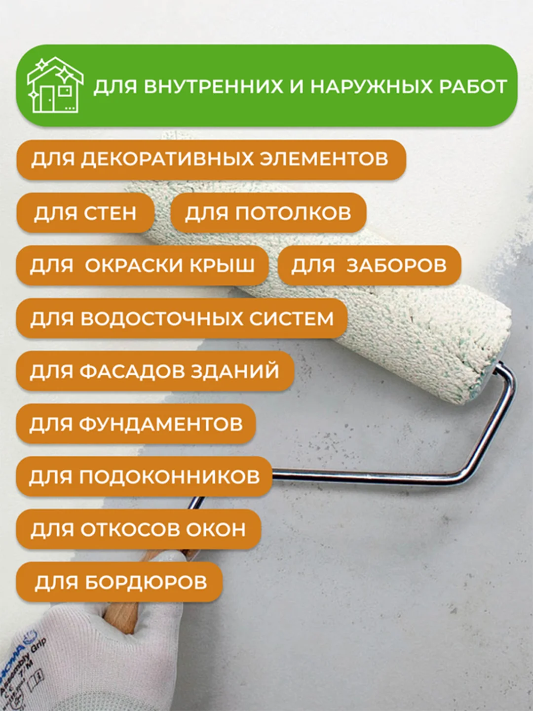 Краска резиновая Neomid, шелковисто-матовая, база А, белая, 2,4 кг