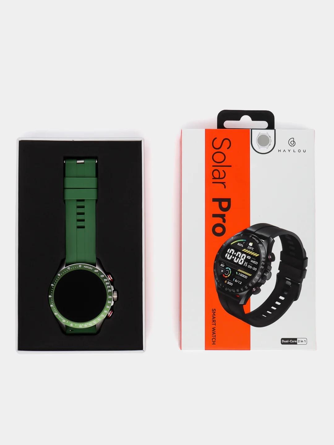 Зеленый умные часы Xiaomi Haylou Smart Watch Solar Pro LS18