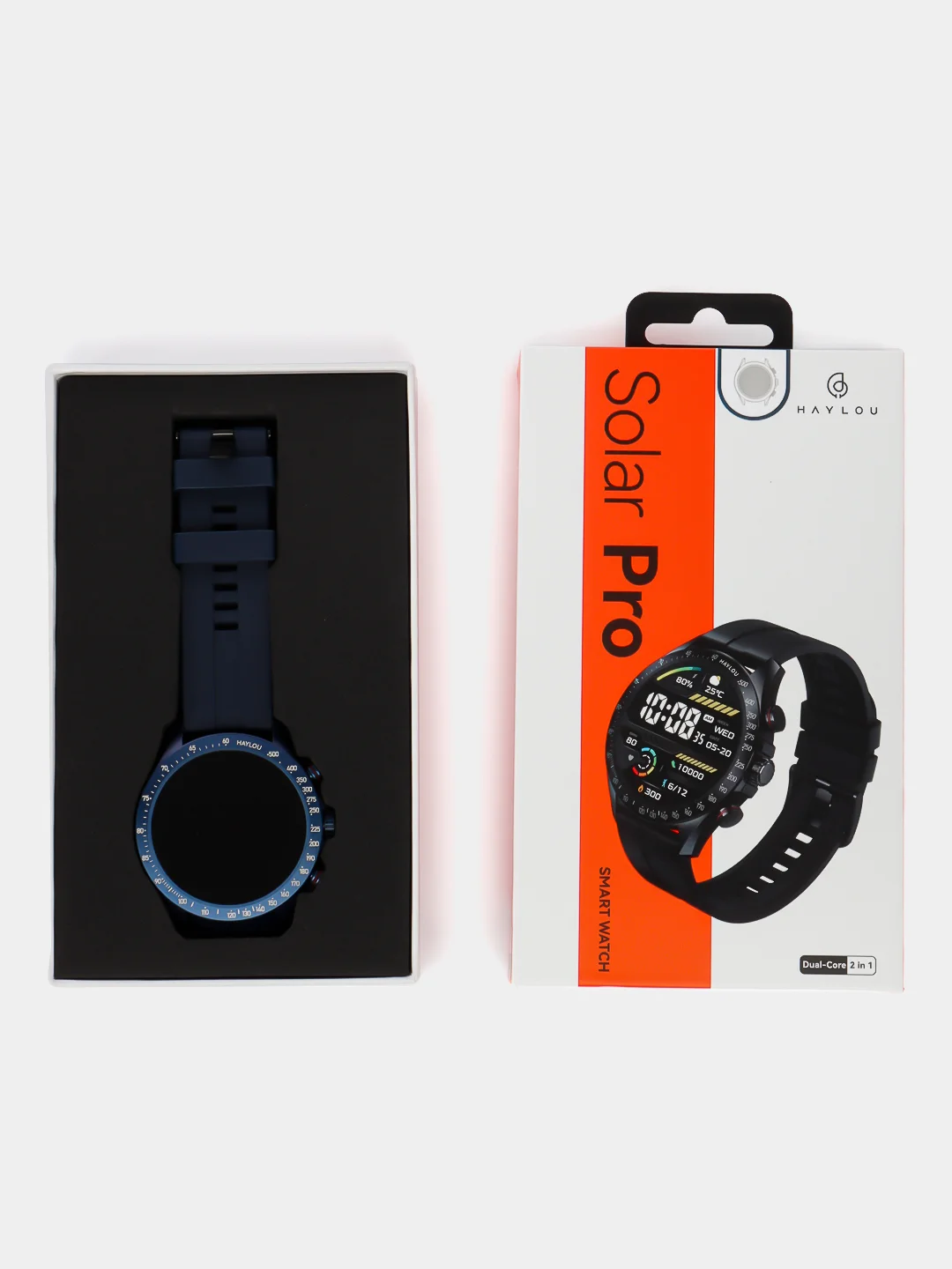 Синий умные часы Xiaomi Haylou Smart Watch Solar Pro LS18