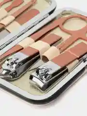 Набор маникюрный 10шт бело-розовый