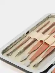 Набор маникюрный 10шт бело-розовый
