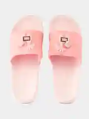 Розовый сланцы с апликацией
