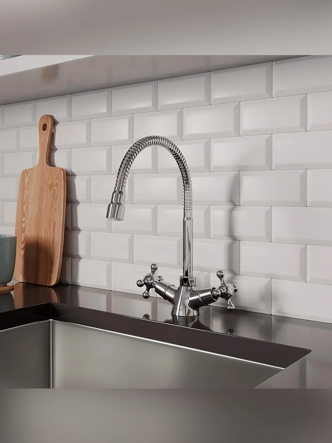 Смеситель для кухни Milardo Duplex, с гибким изливом, хром