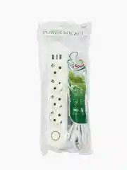 Сетевой фильтр, удлинитель, 2 метра, 4 розетки +  3 порта USB зарядки