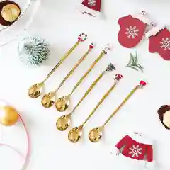 Подарочный набор сувенирных чайных/кофейных ложек с подвесками "Новый год","Рождество"