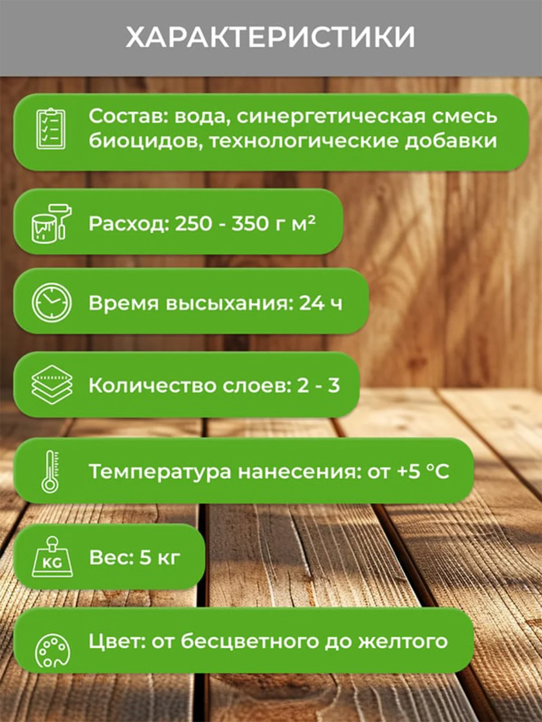 Антисептик для дерева Neomid 440 Eco, концентрат, 5 кг