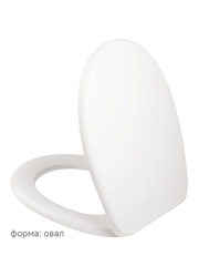 Сиденье для унитаза IDDIS ID 01 046.1 bel, 43,5 x 34,5 x 4,3 см, белое