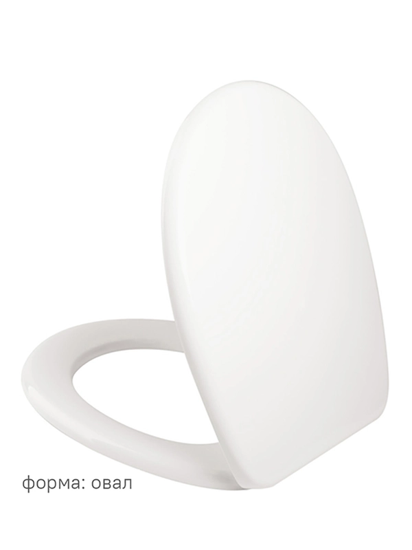 Сиденье для унитаза IDDIS ID 01 046.1 bel, 43,5 x 34,5 x 4,3 см, белое