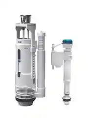 Арматура водосливная двухуровневая IDDIS F012400-0001K, нижний подвод, круглая прокладка
