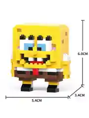 Светло-жёлтый детский 3D конструктор пикачу, крабс, марио, покемон, развивающая игрушка - конструктор