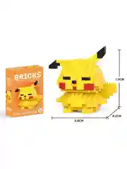 Горчичный детский 3D конструктор пикачу, крабс, марио, покемон, развивающая игрушка - конструктор