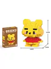 Лимонный детский 3D конструктор пикачу, крабс, марио, покемон, развивающая игрушка - конструктор