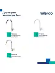 Смеситель для кухни Milardo Rora, черный матовый