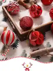 Красный елочные игрушки, набор шаров на елку, елочные шары, новогодние шары