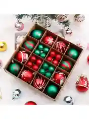 Лесной зеленый елочные игрушки, набор шаров на елку, елочные шары, новогодние шары