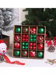 Лесной зеленый елочные игрушки, набор шаров на елку, елочные шары, новогодние шары