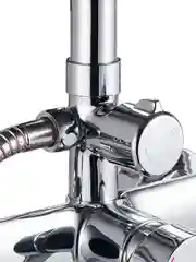 Душевая система с тропическим душем Milardo Stripe STRSB1FM06, со смесителем, хром