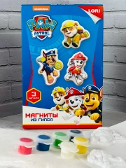 Литье из гипса Набор для росписи по гипсу фигурки магниты 3шт Щенячий патруль Лори Lori