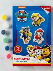 Литье из гипса Набор для росписи по гипсу фигурки магниты 3шт Щенячий патруль Лори Lori