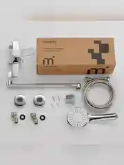 Смеситель для ванны с душем Milardo Enjoy, с длинным изливом, глянцевый хром
