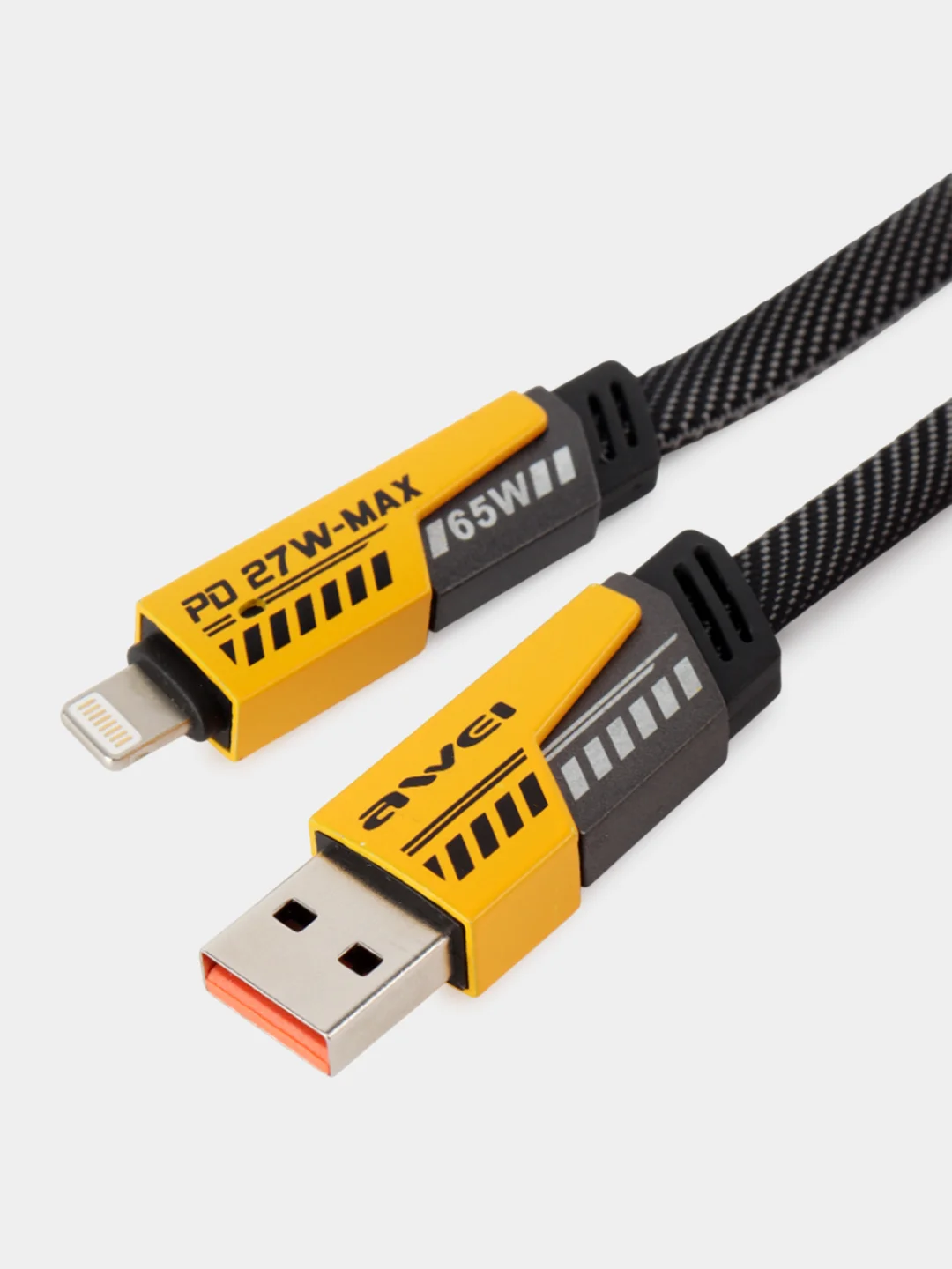 Провод универсальный зарядный 4 в 1 TYPE-C, USB-A, LIGHTNING, AWEI 65W/27W