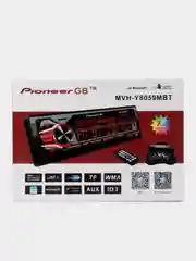 Красный автомагнитола Pioneer GB MVH, 7 цветов подсветки, 1 Din, Bluetooth, мультируль, пульт ДУ