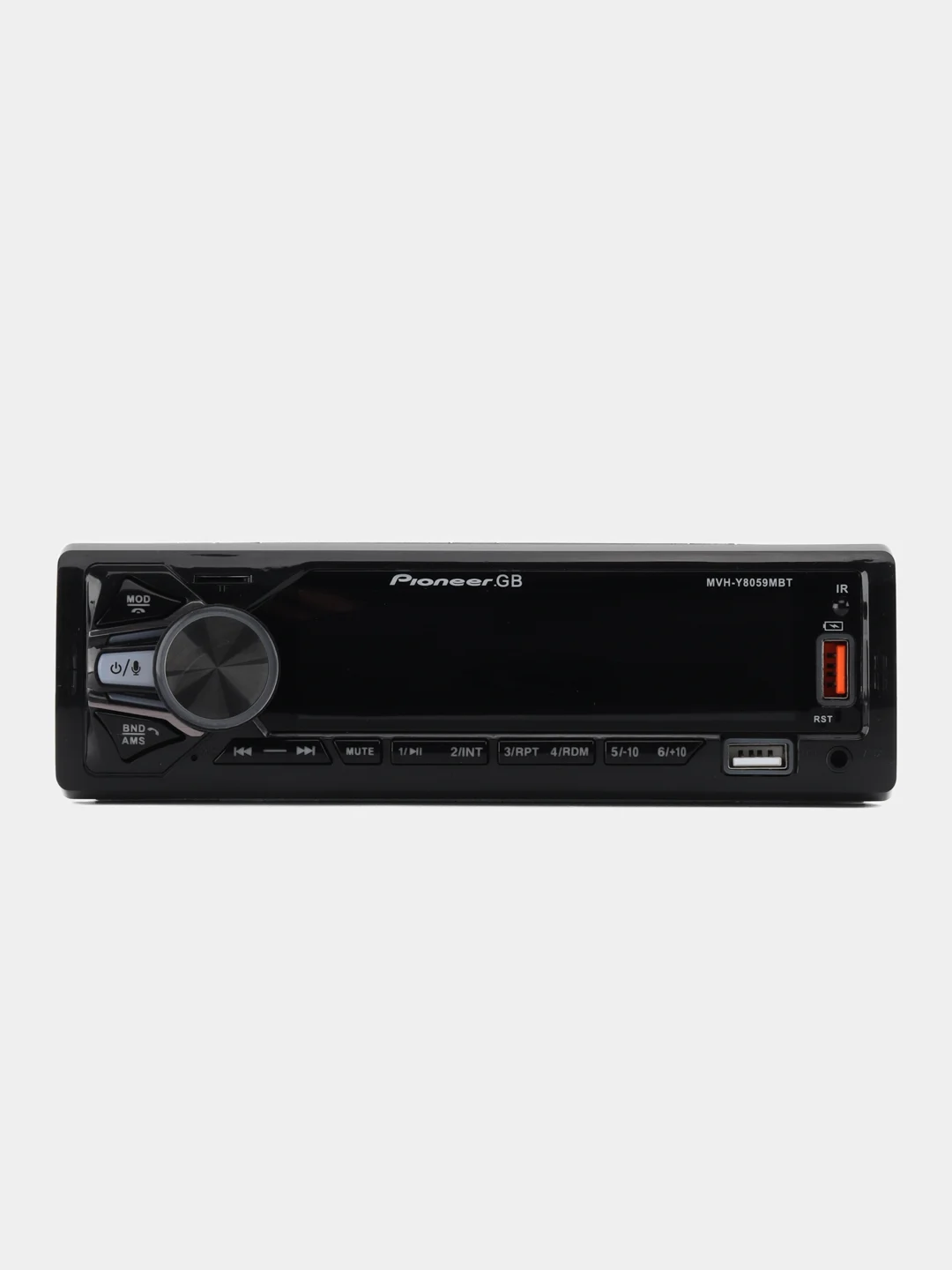 Красный автомагнитола Pioneer GB MVH, 7 цветов подсветки, 1 Din, Bluetooth, мультируль, пульт ДУ