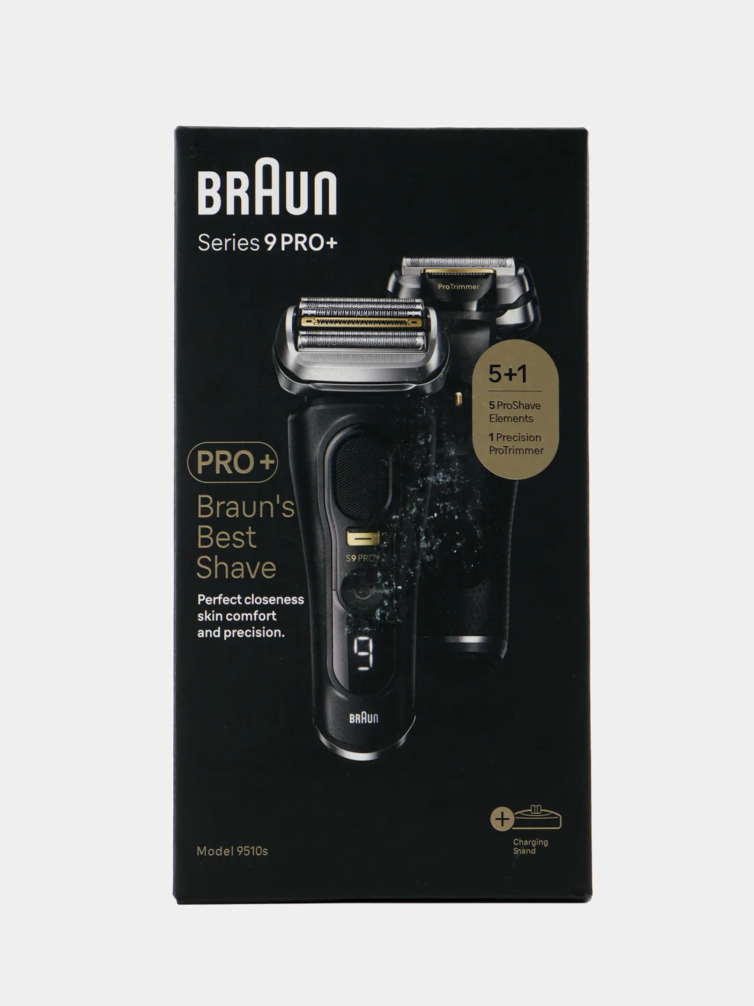 Электрическая бритва Braun 9510s, черный, триммер ProTrimmer