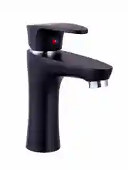 Смеситель для раковины с коротким изливом PLStart PL1005-7, хром/черный