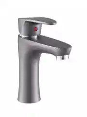 Смеситель для раковины с коротким изливом PLStart PL1005-17, хром/графит