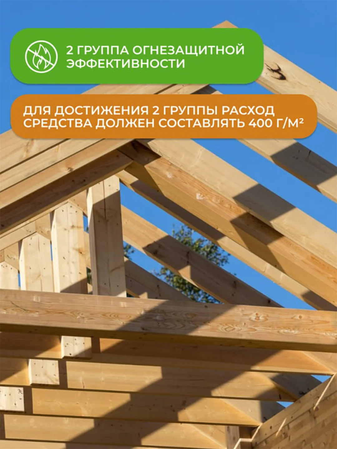 Огнебиозащитный состав для дерева Neomid 450, 2 группа, 10 кг
