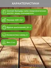 Огнебиозащитный состав для дерева Neomid 450, 2 группа, 5 кг