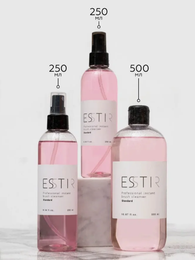 Антибактериальный очиститель кистей для макияжа ESSTIR Stadard 500 ml (спрей)