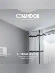 Краска для потолка Komandor Interior Ceiling, глубокоматовая, 2,7 л, белоснежная